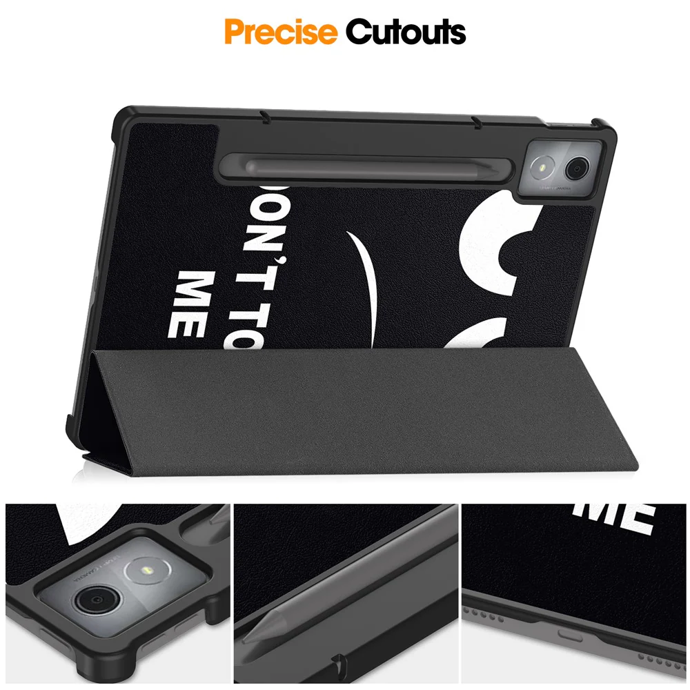 For Lenovo Xiaoxin Pad Pro 12.7 inch Case Pattern Print Leather Stand Tablet Cover - Don't Touch Me - Image 6