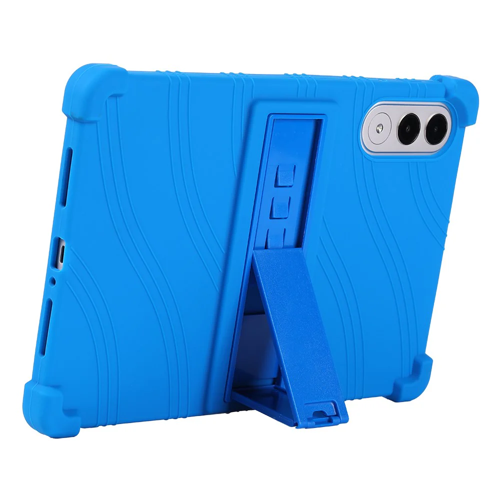 For Lenovo Xiaoxin Pad Pro GT Case Adjustable Kickstand Silicone Tablet Protective Cover - Baby Blue - Image 4