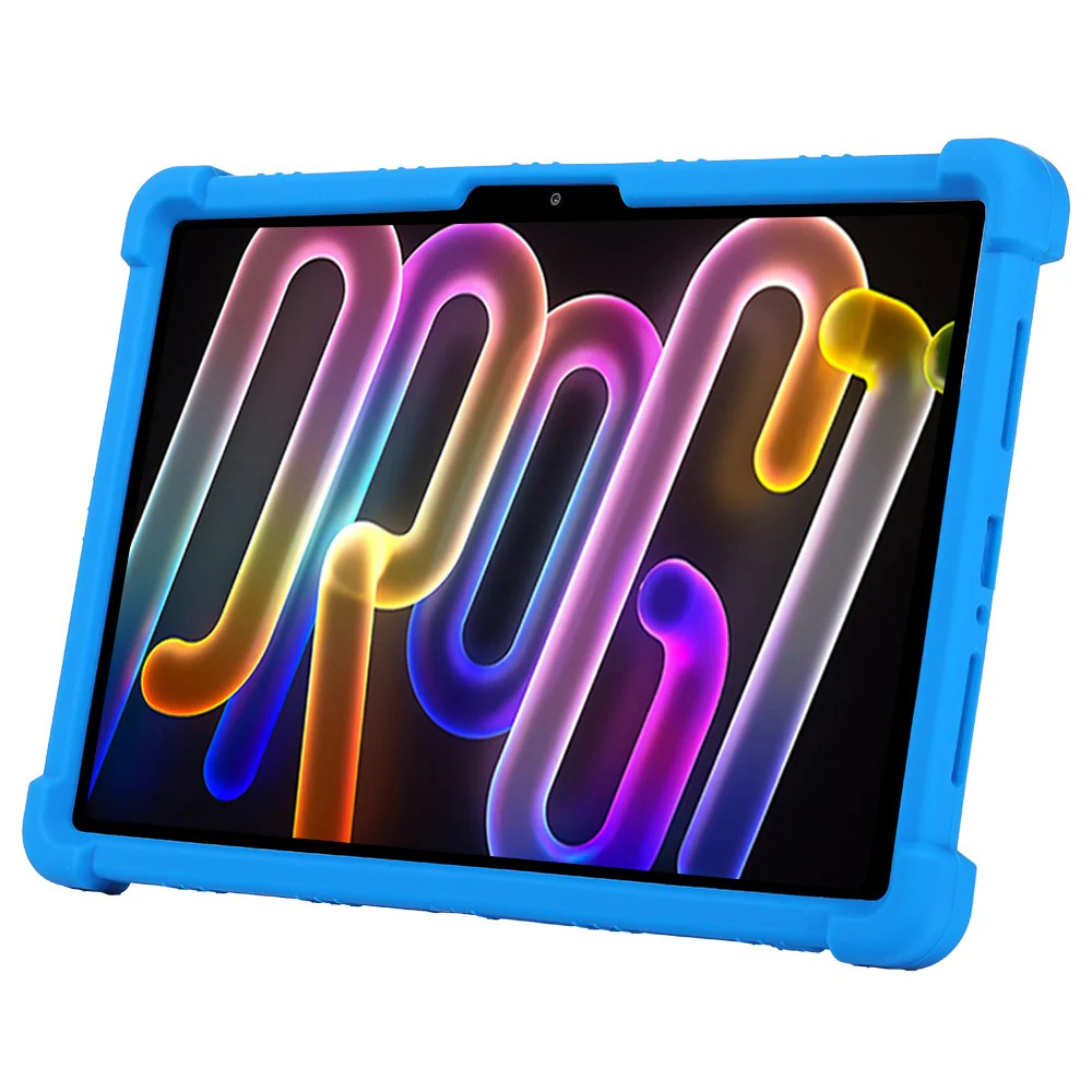 For Lenovo Xiaoxin Pad Pro GT Case Adjustable Kickstand Silicone Tablet Protective Cover - Baby Blue - Image 5