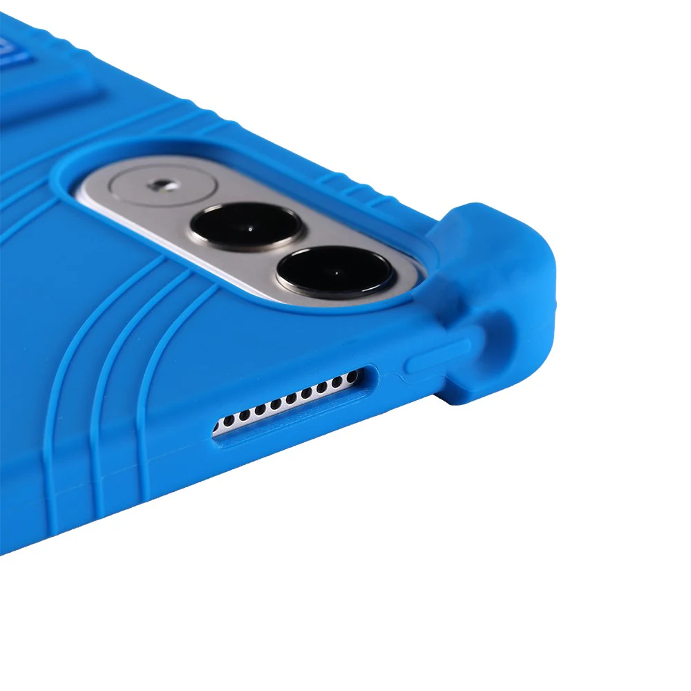 For Lenovo Xiaoxin Pad Pro GT Case Adjustable Kickstand Silicone Tablet Protective Cover - Baby Blue - Image 8