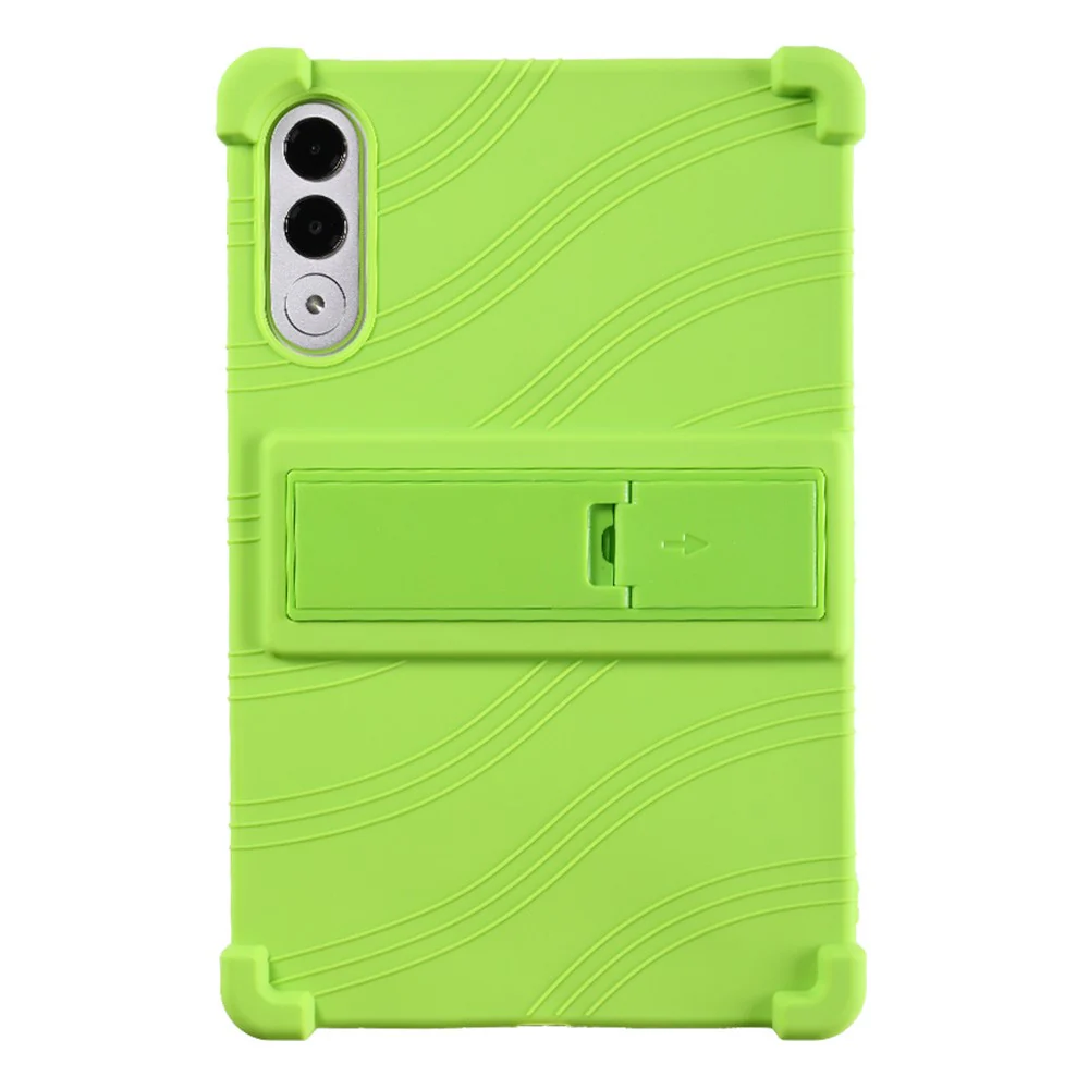 For Lenovo Xiaoxin Pad Pro GT Case Adjustable Kickstand Silicone Tablet Protective Cover - Green - Image 2