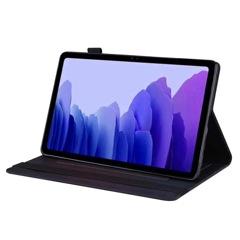 For Lenovo Xiaoxin Pad Pro GT TB710FU, FE Case PU Leather Protective Folio Tablet Cover with Card Holder - Black - Image 3