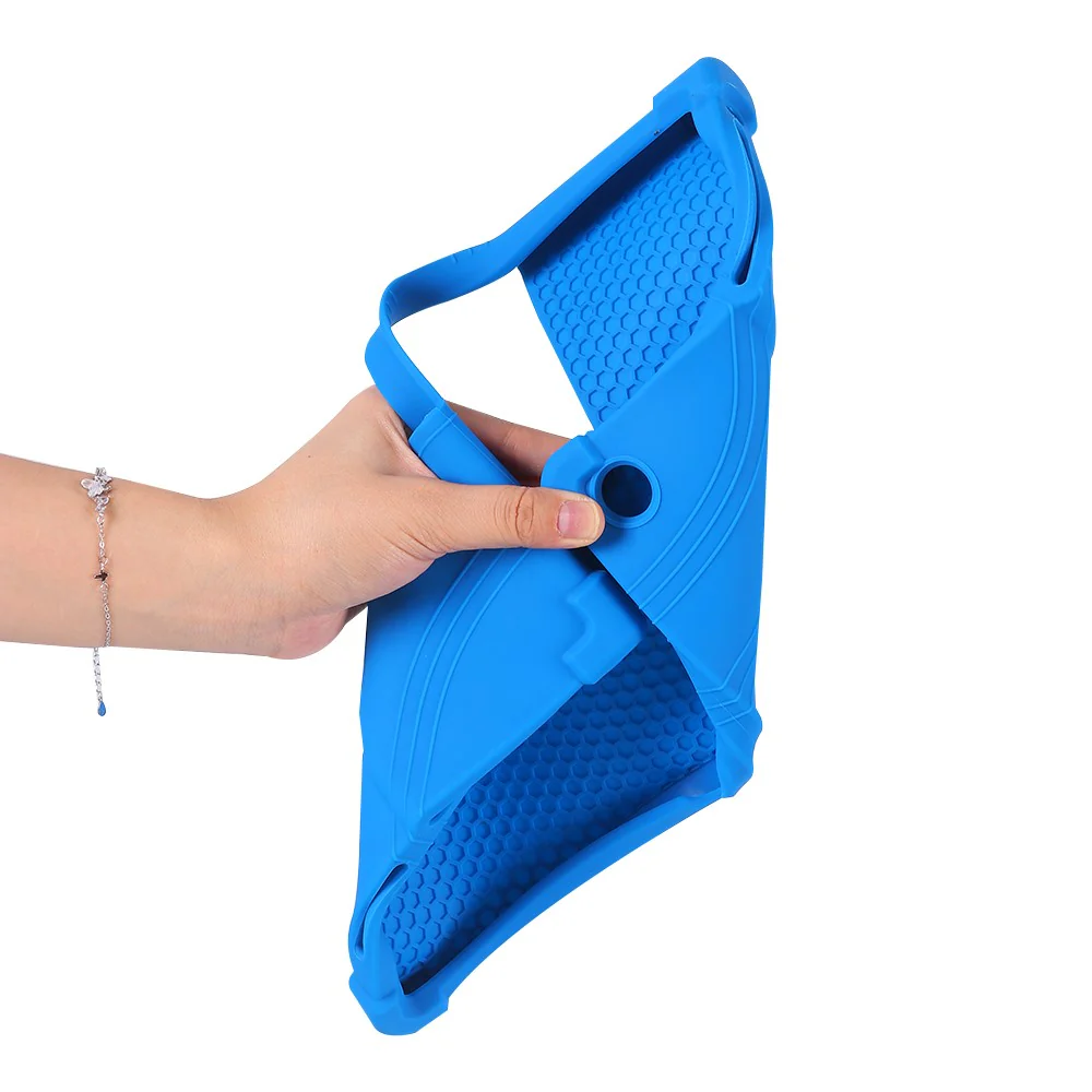 For Lenovo Xiaoxin Pad Studio 11.5 inch / Tab Plus Silicone Case with Kickstand Rugged Protective Cover - Baby Blue - Image 8