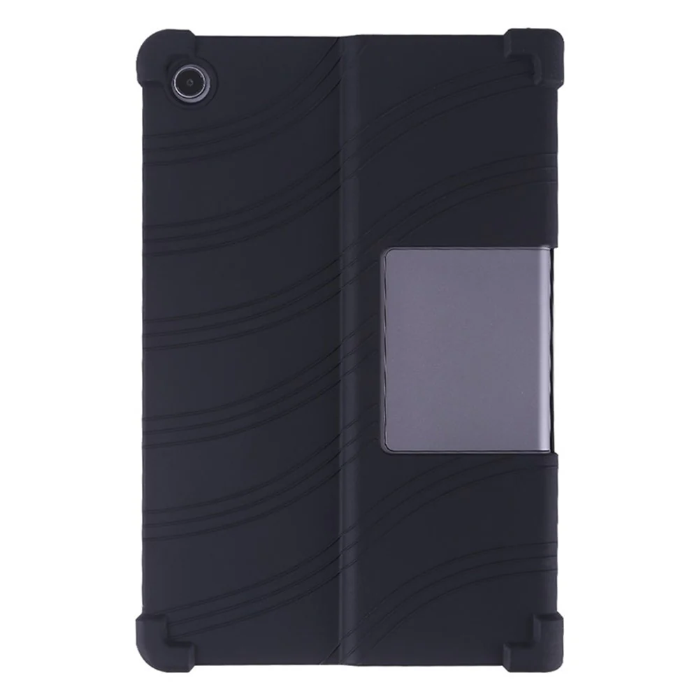 For Lenovo Xiaoxin Pad Studio 11.5 inch / Tab Plus Silicone Case with Kickstand Rugged Protective Cover - Black - Image 3