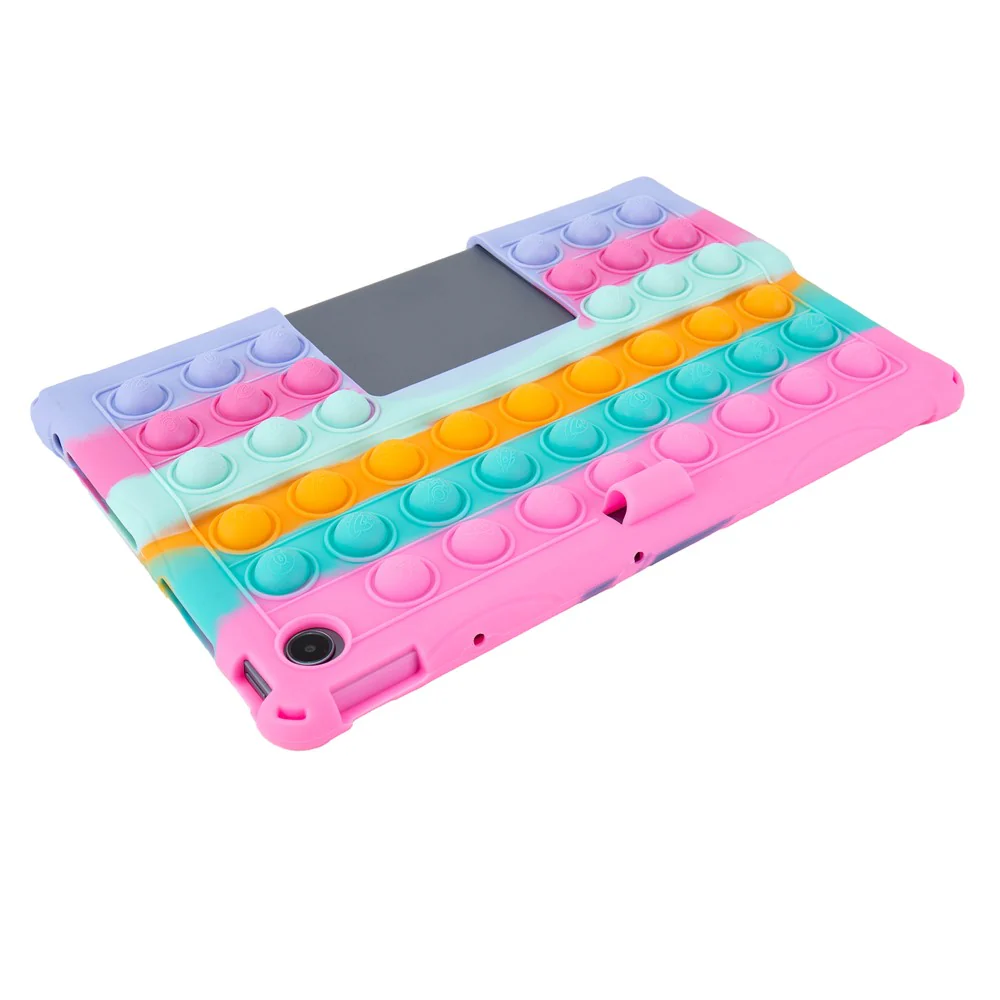For Lenovo Xiaoxin Pad Studio 11.5 inch / Tab Plus TB-351FU Case Kickstand Push Bubble Tablet Cover - Colorful Rose - Image 4