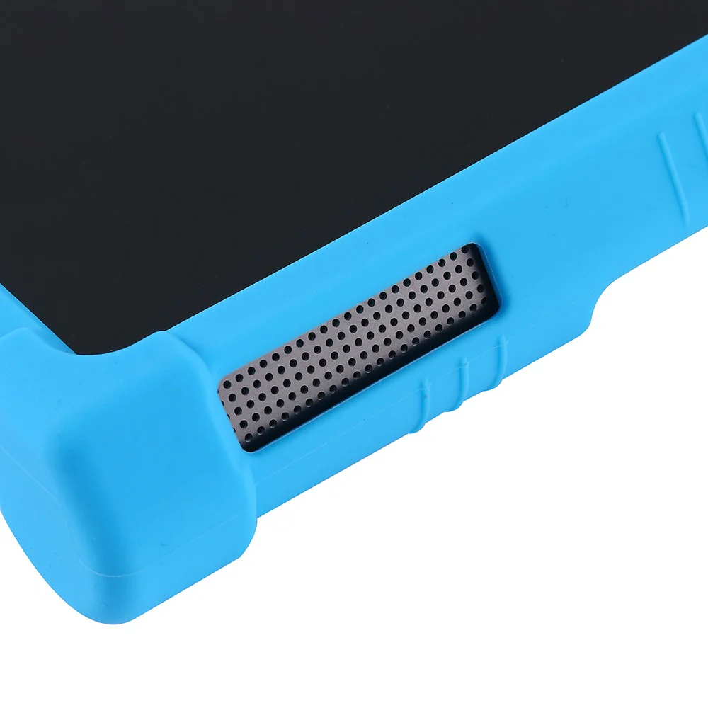 For Lenovo Yoga Tab 11 Flexible Silicone Thickened Four Corners Anti-fall Tablet Case Cover with Foldable Kickstand - Sky Blue - Image 6
