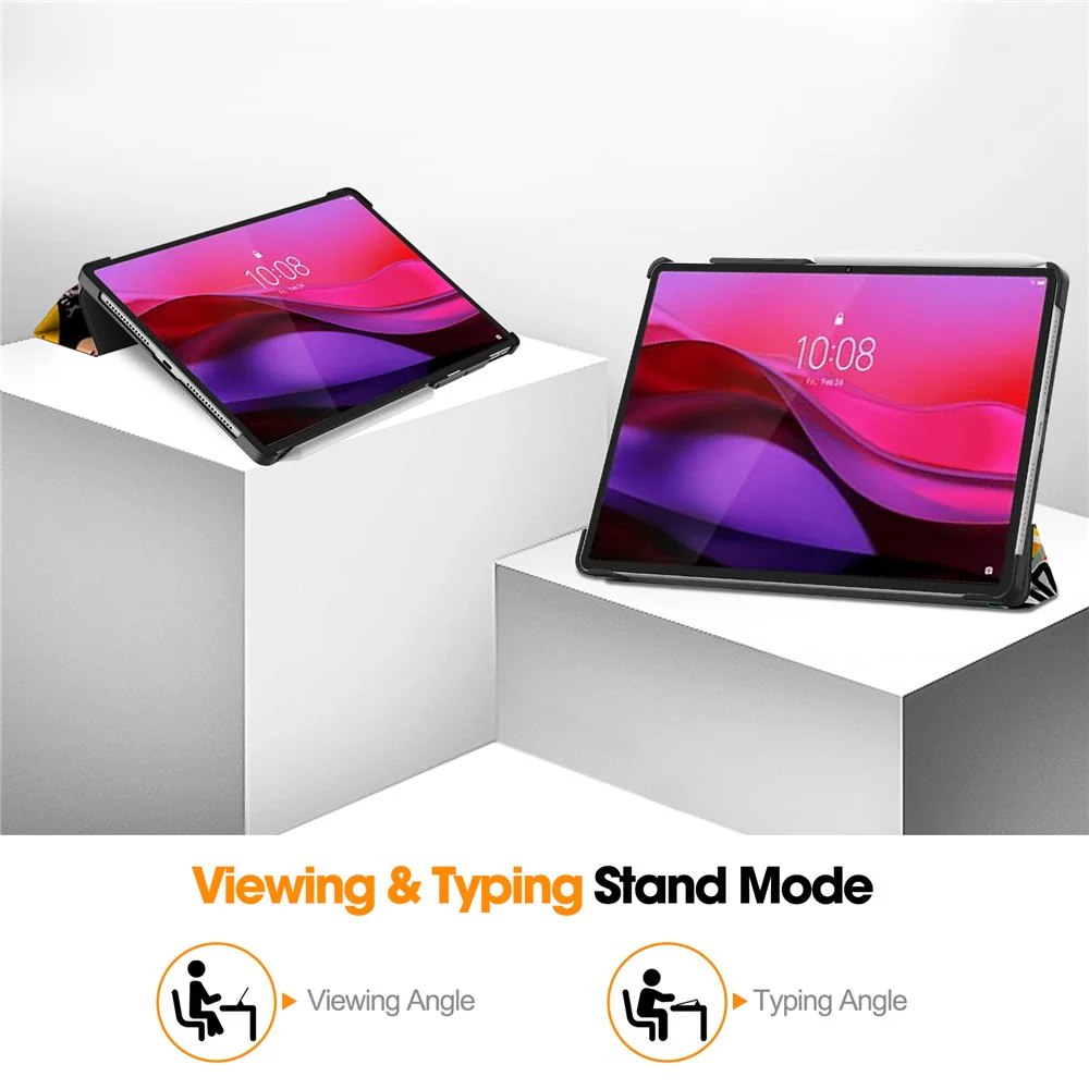For Lenovo Yoga Tab Plus Case Pattern Print Leather Stand Tablet Cover - Graffiti - Image 4