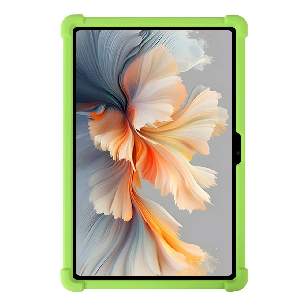 For Lenovo Yoga Tab Plus / Pad Pro AI Silicone Case with Kickstand Rugged Protective Cover - Green - Image 3