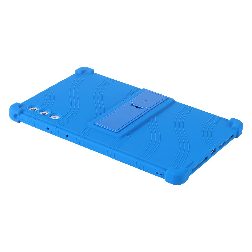 For Lenovo Yoga Tab Plus / Pad Pro AI Silicone Case with Kickstand Rugged Protective Cover - Green - Image 8