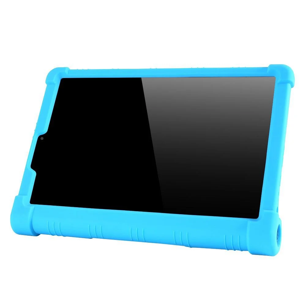 For Lenovo Yoga Tab5 YT-X705F / M 10.1 inch Anti-scratch Soft Silicone Tablet Case Anti-drop Cover with PC Kickstand - Rainbow - Image 3