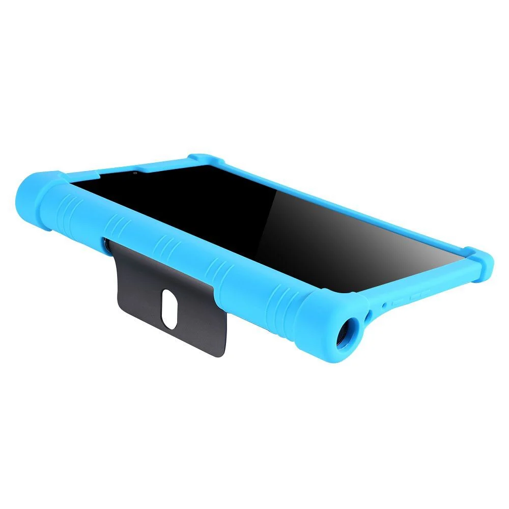 For Lenovo Yoga Tab5 YT-X705F / M 10.1 inch Anti-scratch Soft Silicone Tablet Case Anti-drop Cover with PC Kickstand - Rainbow - Image 4