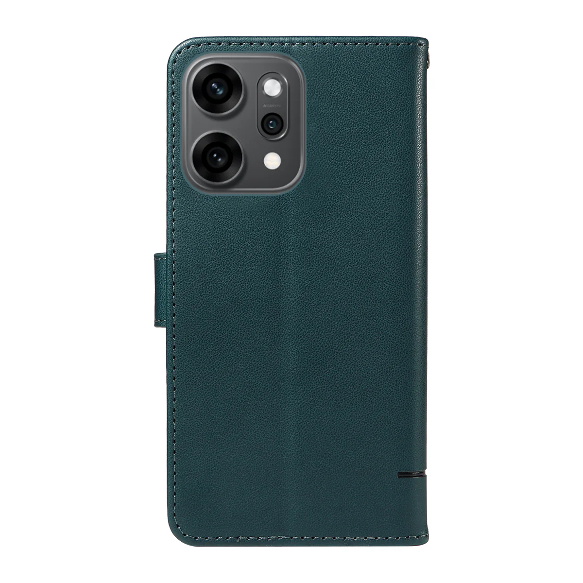 For Oppo Reno14 Pro 5G (China) / Oppo Reno14 Pro 5G (Global) Case Cat Pattern Imprint Leather Phone Cover with Wrist Strap - Blue - Image 7