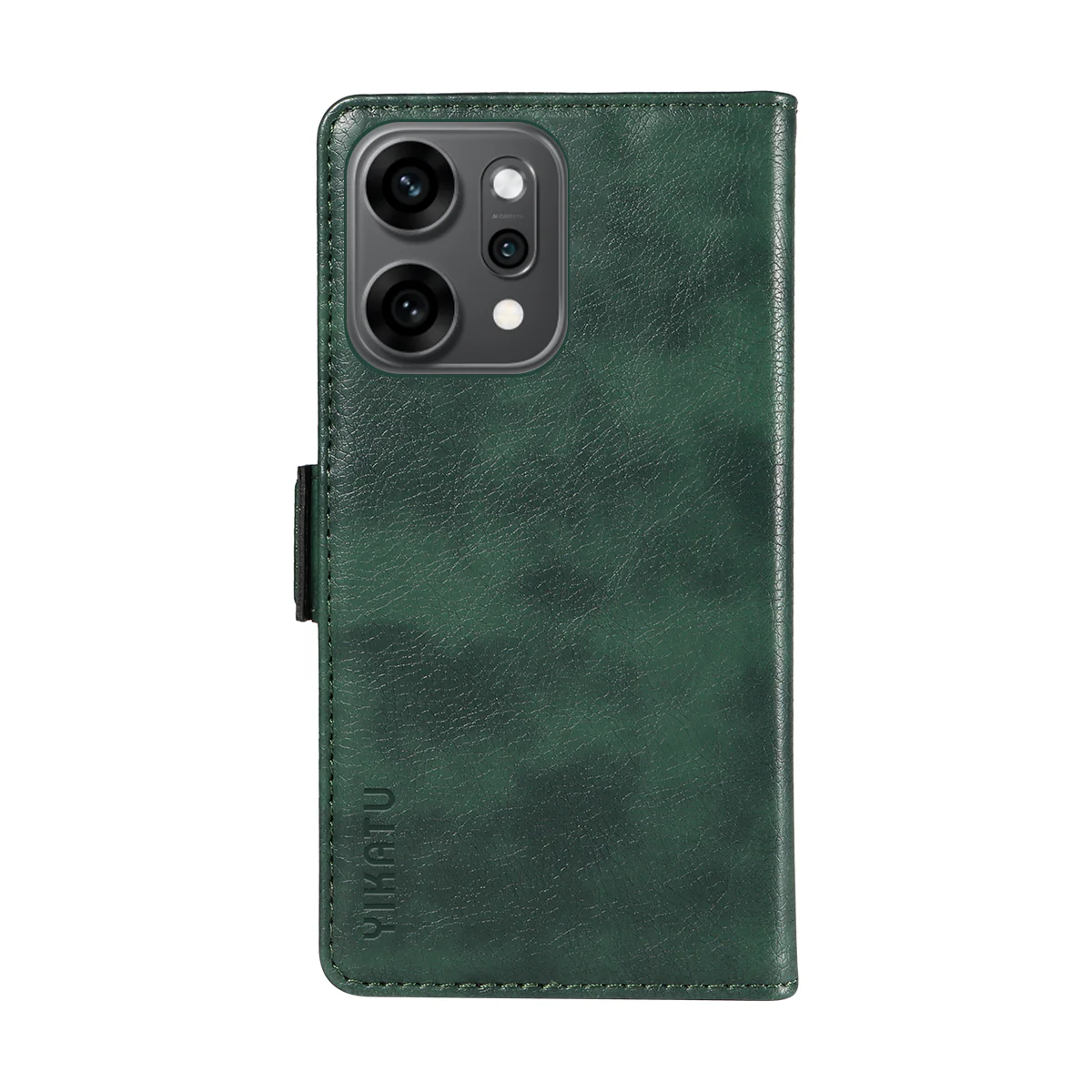 For Oppo Reno14 Pro 5G (China) / Oppo Reno14 Pro 5G (Global) Case YIKATU YK-007 Litchi Texture PU Leather Wallet Phone Cover - Green - Image 7