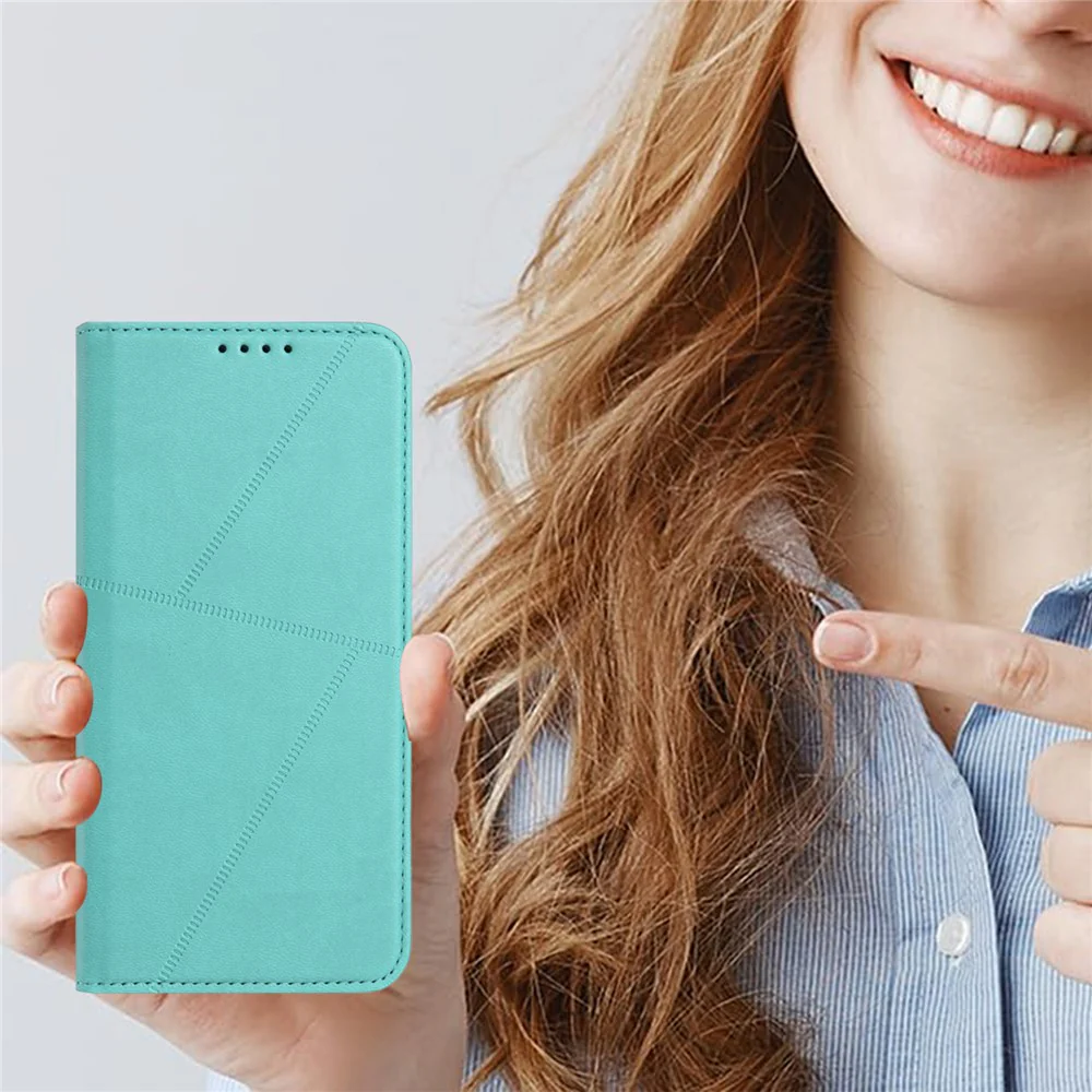 For Oppo Reno14 Pro 5G (China) / Oppo Reno14 Pro 5G (Global) Wallet Case Magnetic Closure Leather Flip Phone Cover with Stand - Light Blue - Image 2