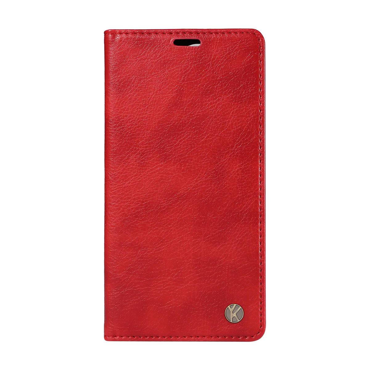 For Oppo Reno14 Pro 5G (China) / Oppo Reno14 Pro 5G (Global) Wallet Case YIKATU YK-006 Magnetic Closure Leather Phone Cover Litchi Texture - Red - Image 6