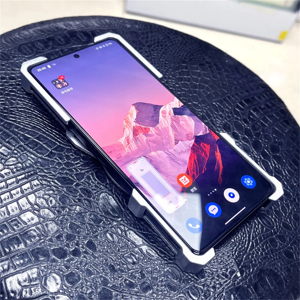 For Oppo Reno14 Pro 5G (Global) Bumper Case Kickstand Aluminum Alloy Magnetic Phone Cover with Wrist Strap - Silver - Image 3