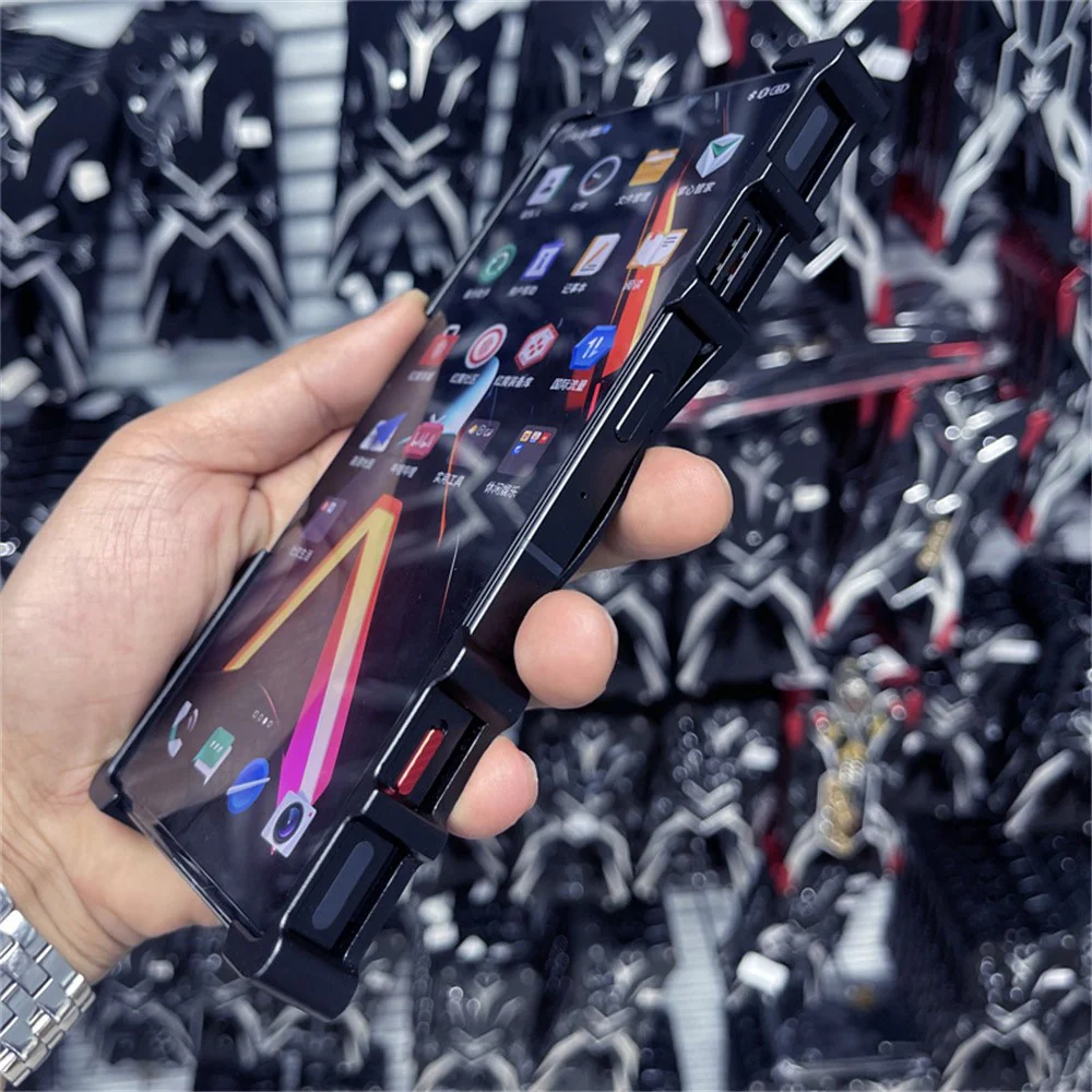 For Oppo Reno14 Pro 5G (Global) Bumper Case Kickstand Aluminum Alloy Magnetic Phone Cover with Wrist Strap - Silver - Image 4