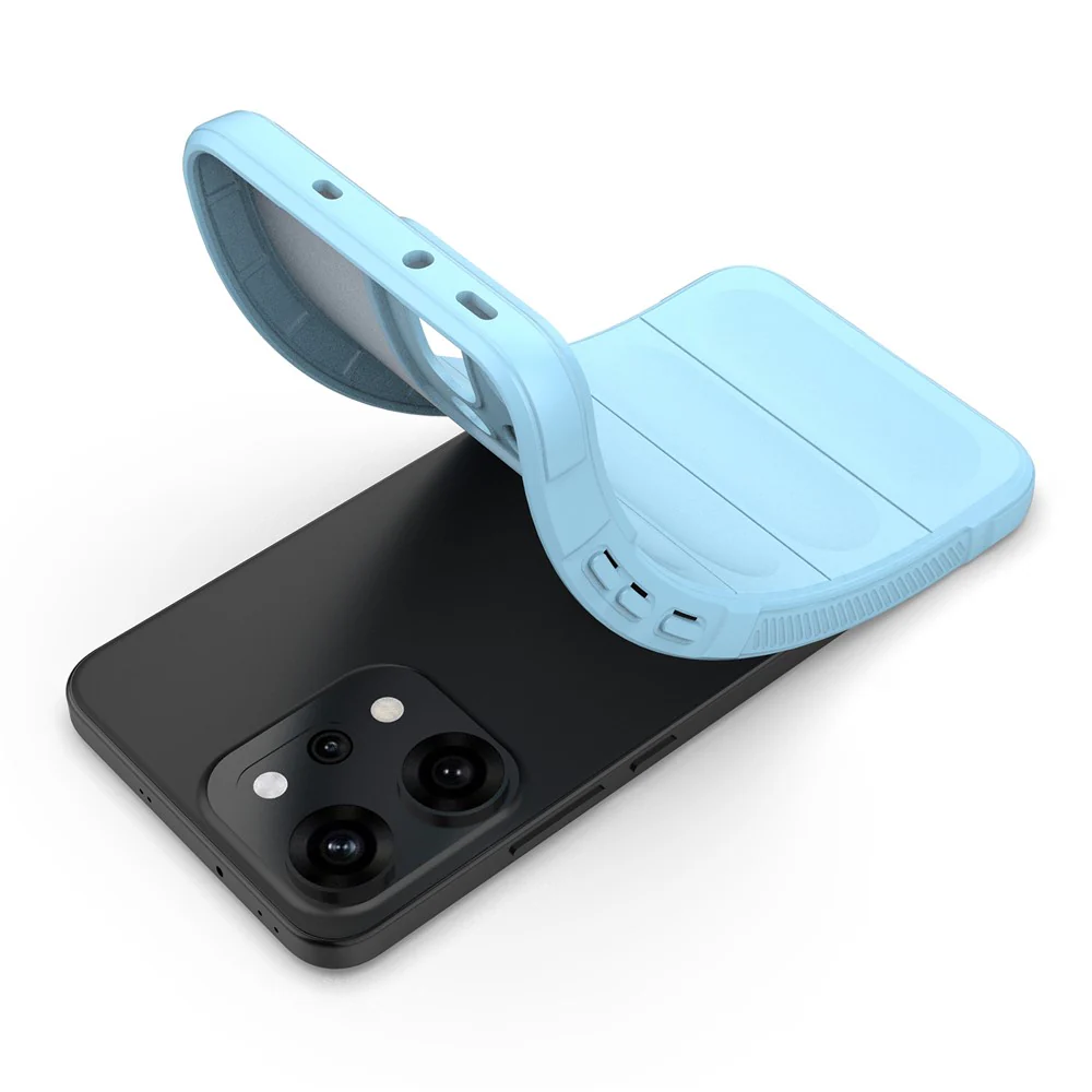 For Oppo Reno14 Pro 5G (Global) Case Anti-Drop Soft TPU Rugged Phone Back Cover - Baby Blue - Image 5