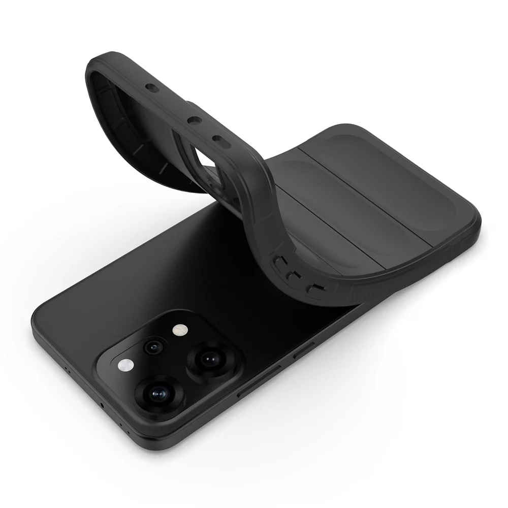 For Oppo Reno14 Pro 5G (Global) Case Anti-Drop Soft TPU Rugged Phone Back Cover - Black - Image 5