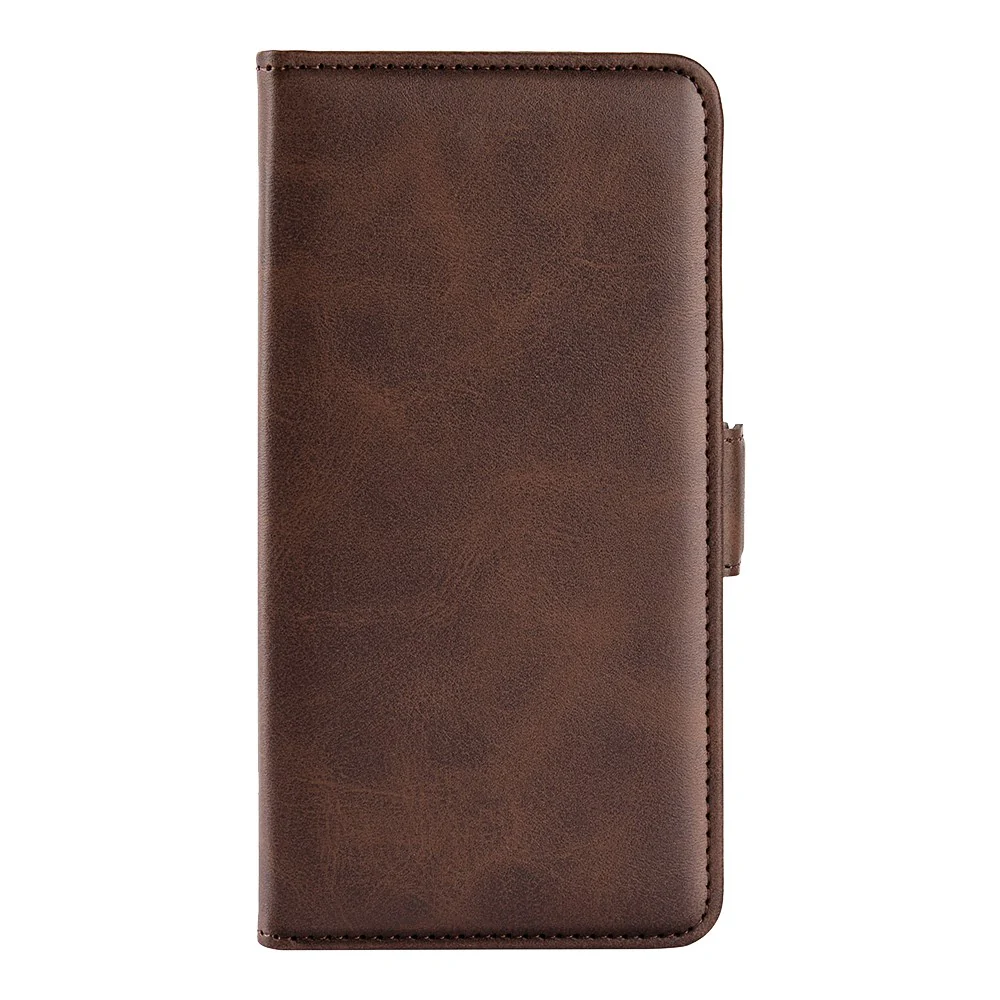 For Oppo Reno14 Pro 5G (Global) Case Calf Texture Leather Wallet Phone Cover - Brown - Image 2