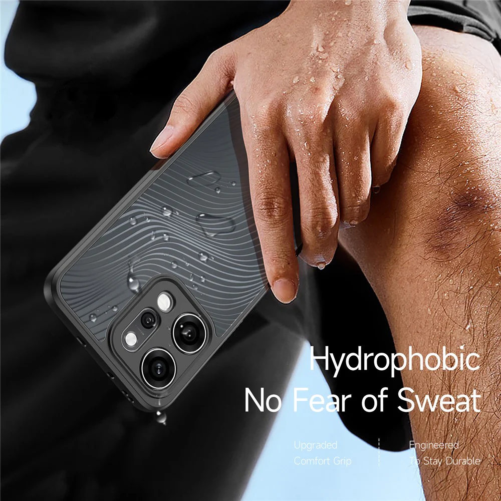 For Oppo Reno14 Pro 5G (Global) Case DUX DUCIS Aimo Series TPU+PC Matte Drop-Proof Phone Cover (REACH Certification) - Black - Image 5