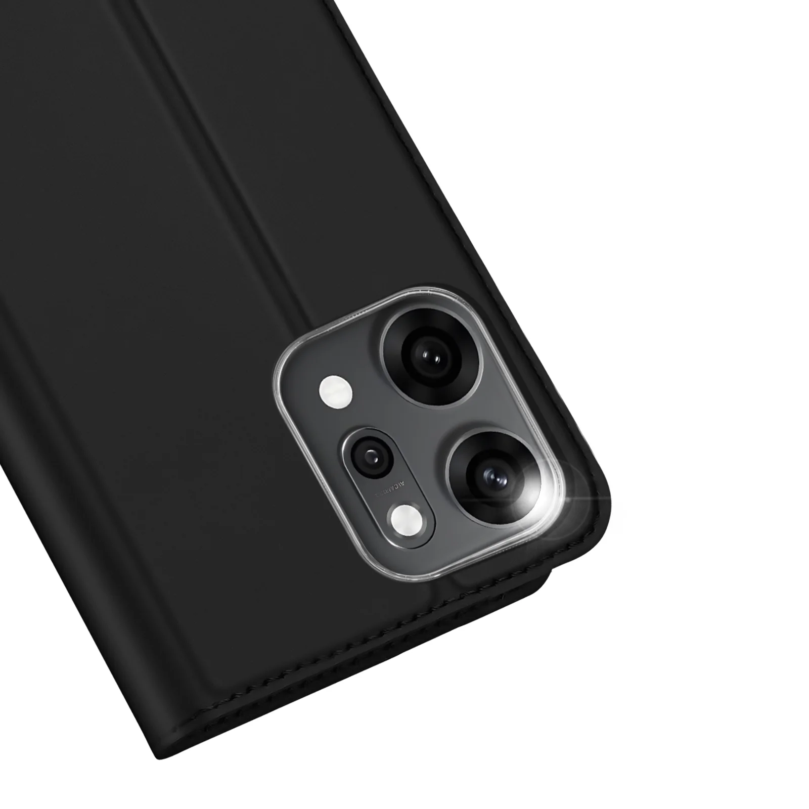 For Oppo Reno14 Pro 5G (Global) Case DUX DUCIS Skin Pro Series Leather Stand Cover Card Holder - Black - Image 3