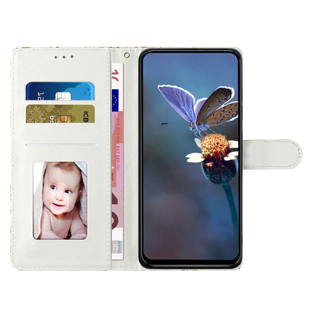 For Oppo Reno14 Pro 5G (Global) Case Pattern Printing Wallet Stand Flip Leather Phone Cover with Strap - Blue Marble - Image 3
