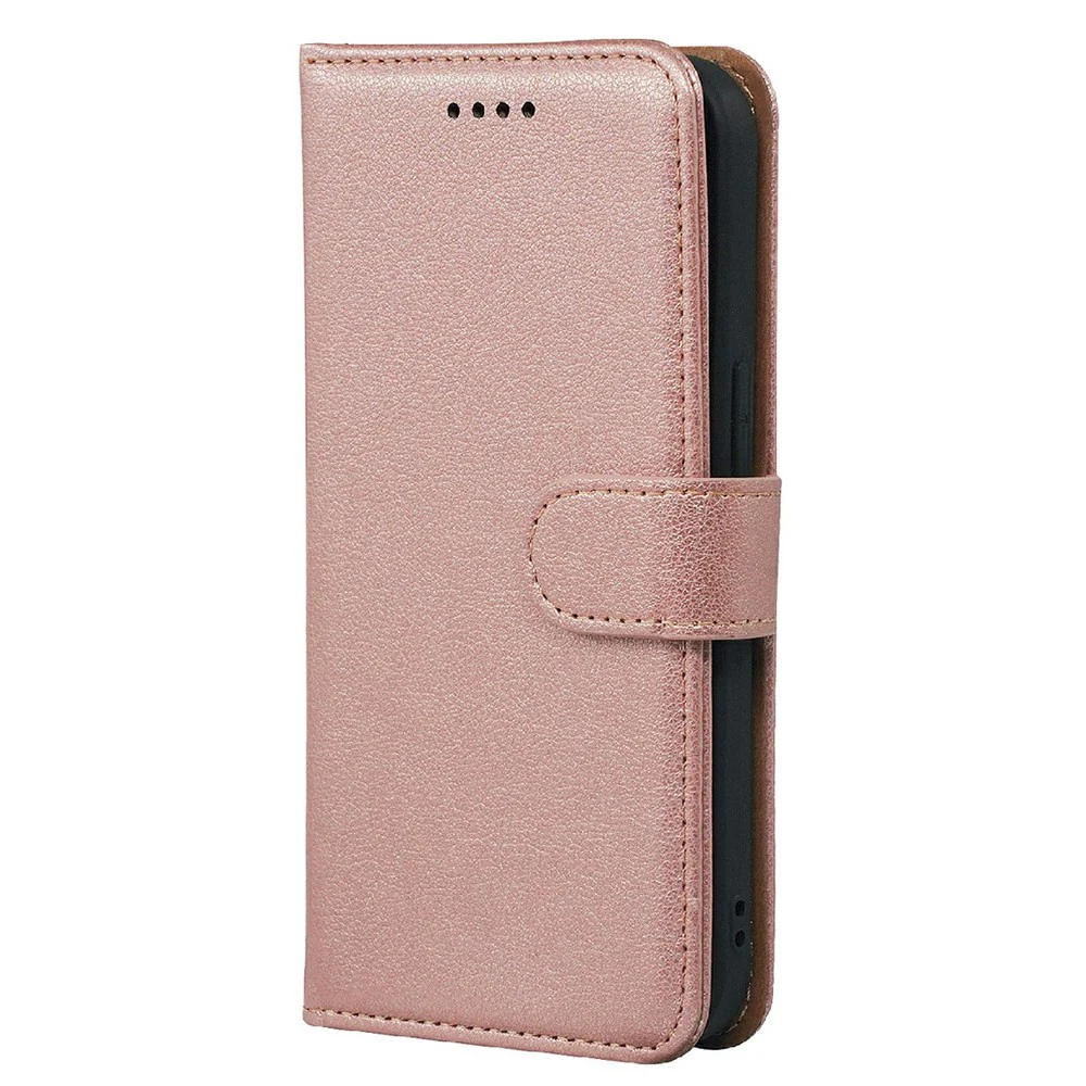 For Oppo Reno14 Pro 5G (Global) Case RFID Blocking Wallet Litchi Texture Leather Phone Cover Magnetic Clasp - Rose Gold - Image 6