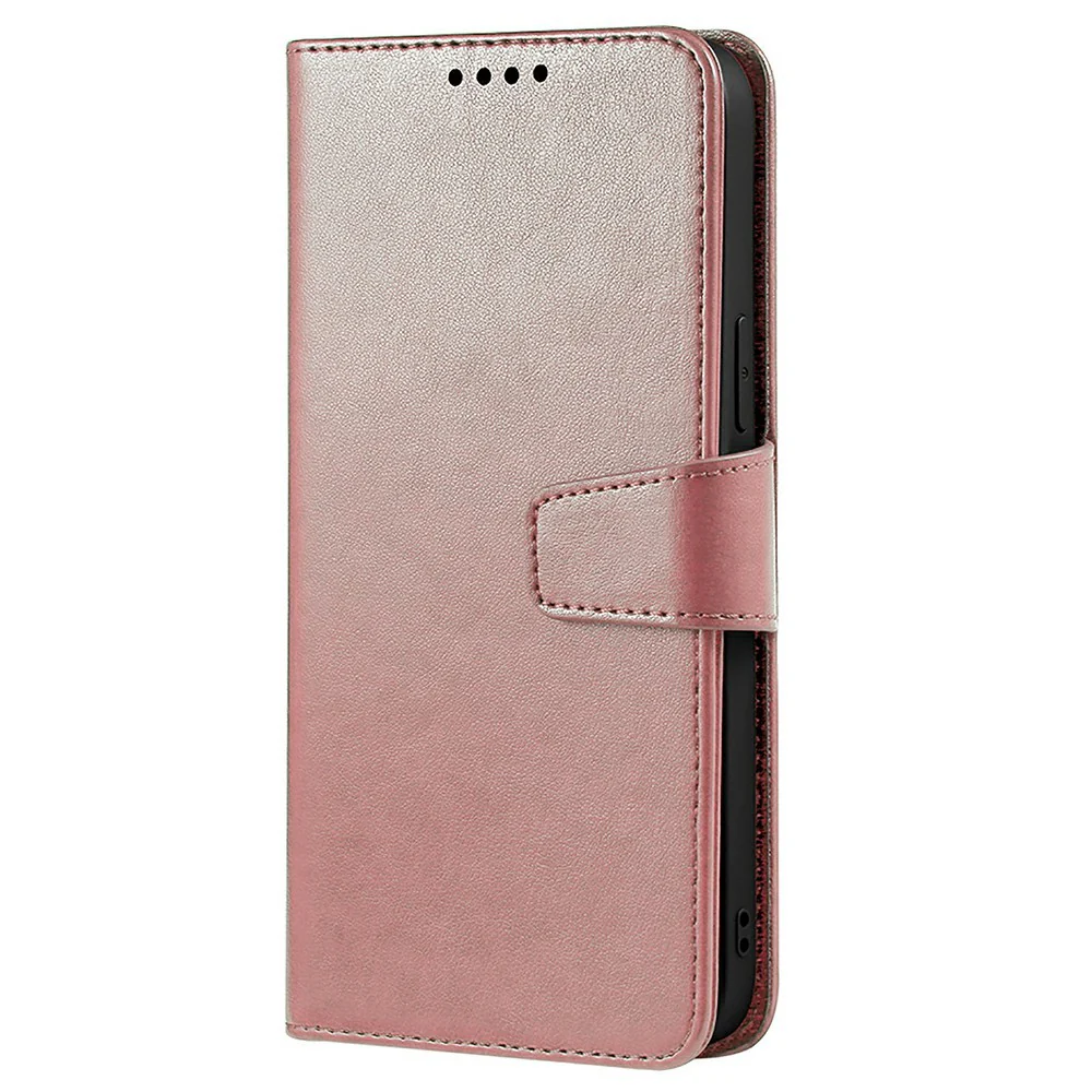 For Oppo Reno14 Pro 5G (Global) Case Stand Card Holder Wallet Leather Phone Cover - Rose Gold - Image 5