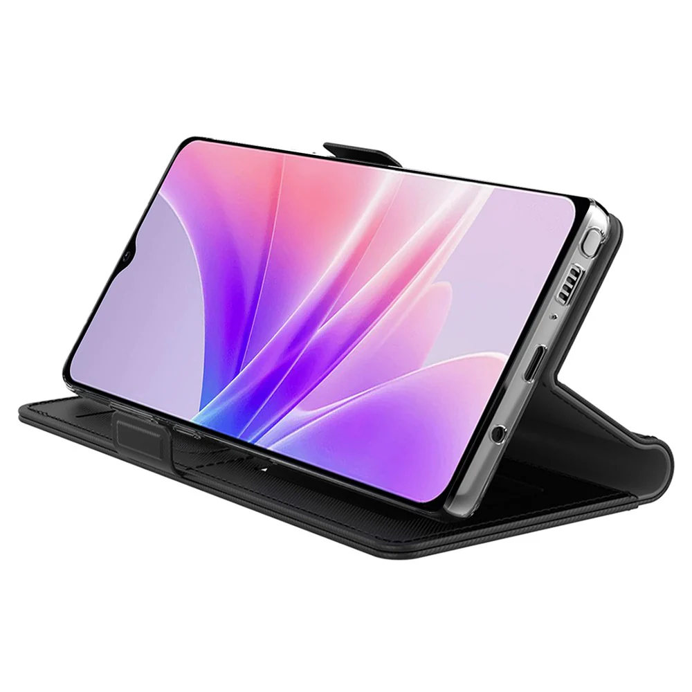 For Oppo Reno14 Pro 5G (Global) Case Stand PU Leather Phone Cover Card Holder Mirror - Rose Gold - Image 2