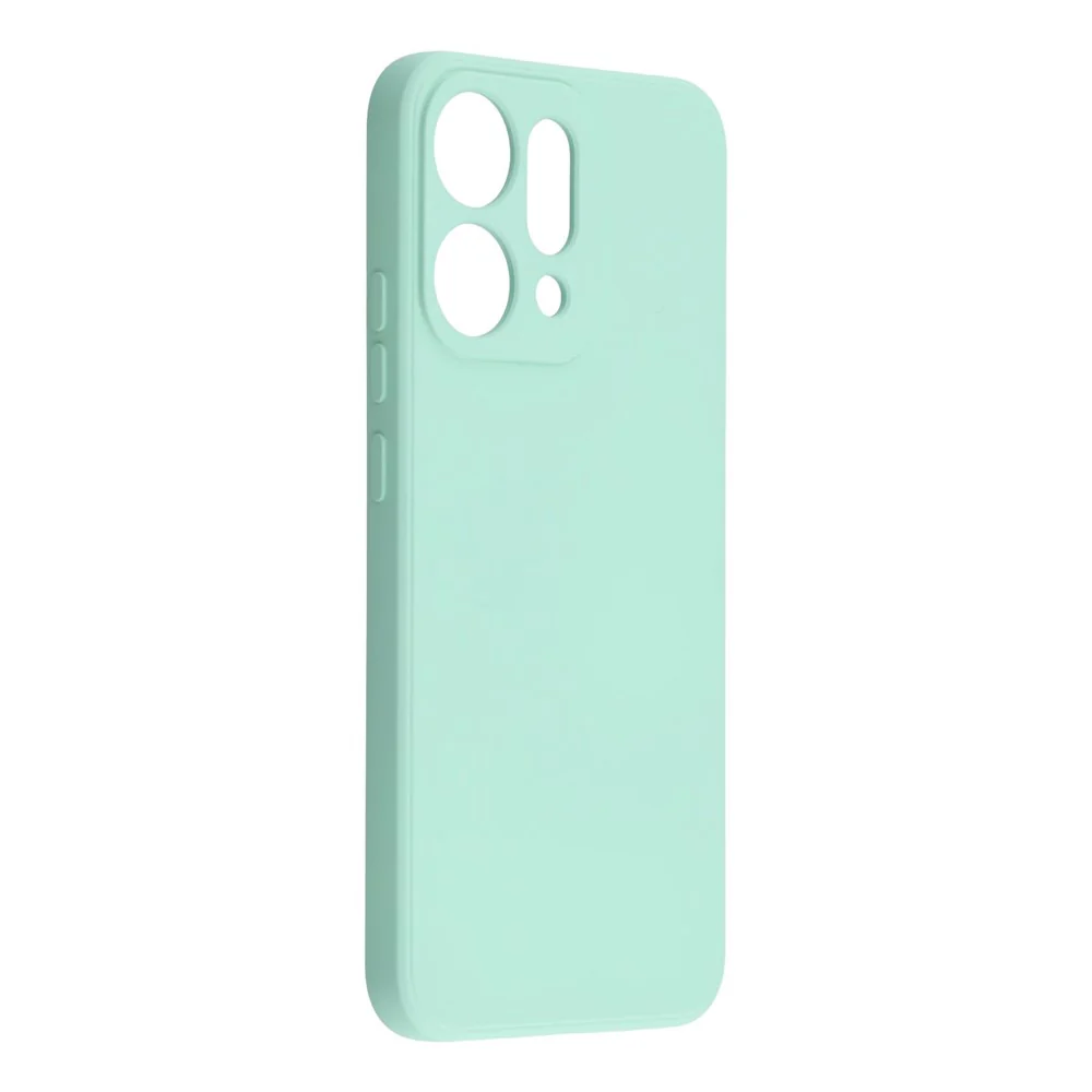 For Oppo Reno14 Pro 5G (Global) Case TPU Back Soft Anti-Scratch Fiber Lining Phone Cover - Baby Blue - Image 2