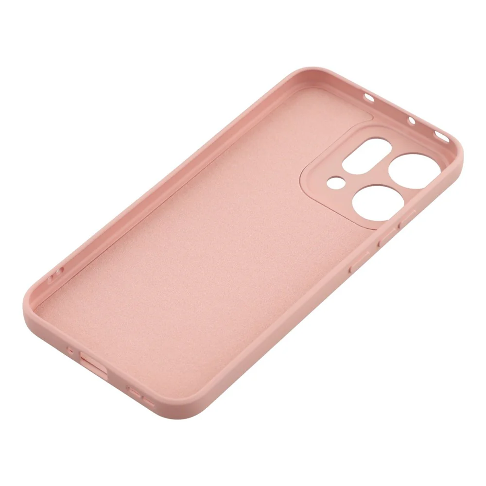 For Oppo Reno14 Pro 5G (Global) Case TPU Back Soft Anti-Scratch Fiber Lining Phone Cover - Pink - Image 5