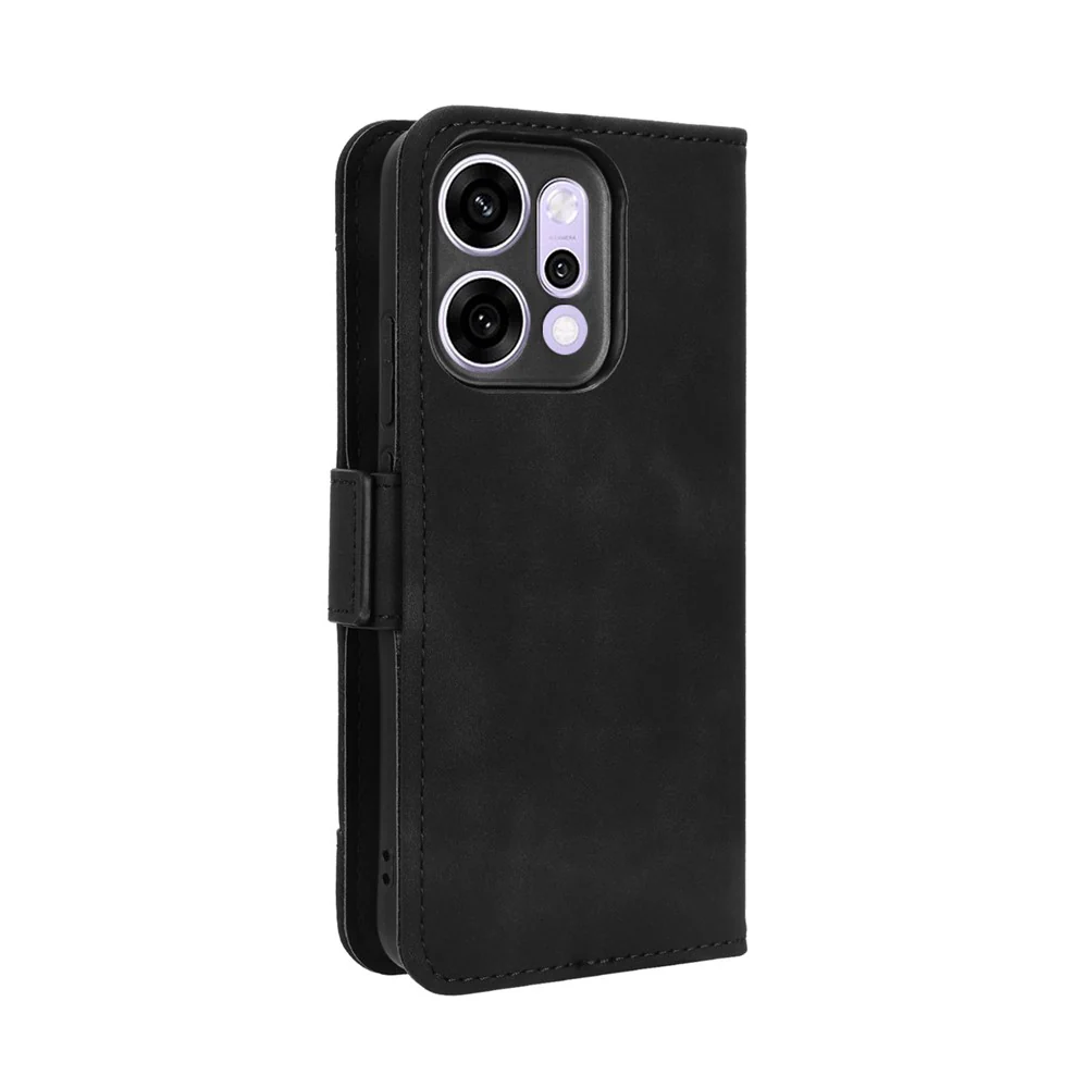 For Oppo Reno14 Pro 5G (Global) Leather Case Phone Wallet Cover with Multiple Card Slots - Black - Image 8