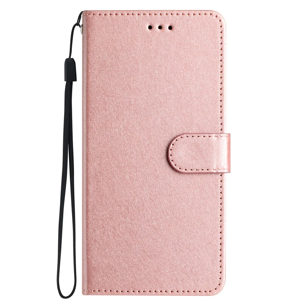 For Oppo Reno14 Pro 5G (Global) Wallet Case Leather Folio Phone Cover Magnetic Clasp - Rose Gold - Image 6