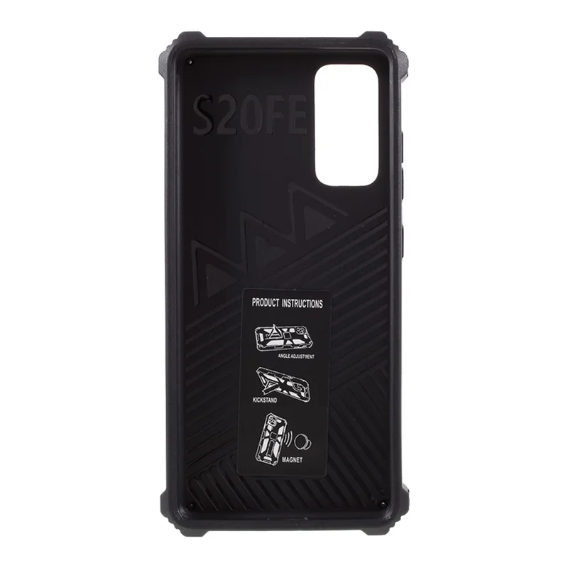 For Samsung Galaxy S20 FE 4G/5G/S20 Lite/S20 FE 2022 Camouflage Style Shock Absorption Detachable 2 in 1 Phone Protective Shell - Navy Blue - Image 3