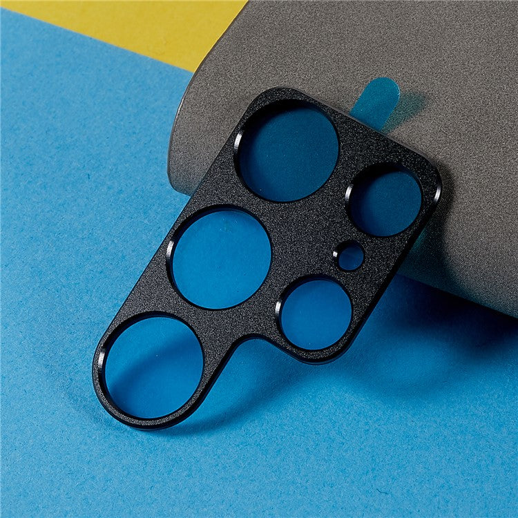For Samsung Galaxy S22 Ultra 5G Camera Lens Edge Protector Film Scratch-Resistant Metal Frame Camera Cover - Black - Image 4