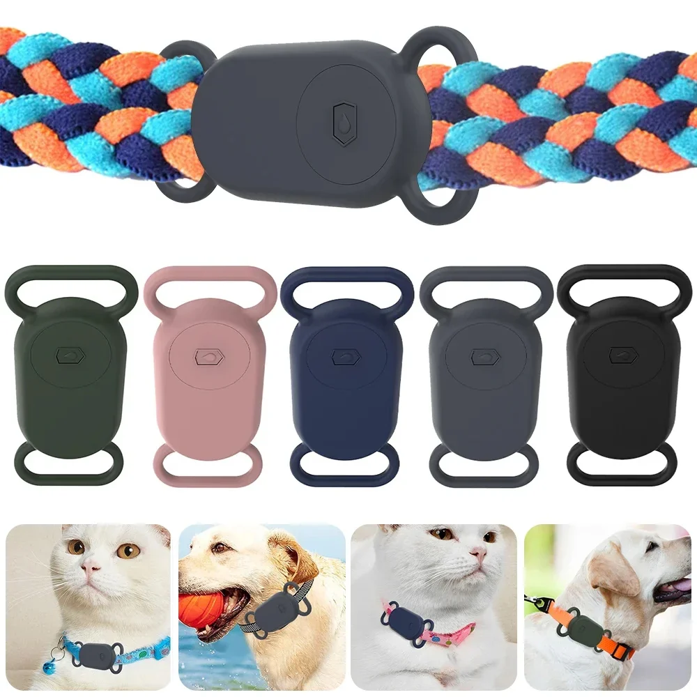 For Samsung Galaxy SmartTag 2 Pet Silicone Life Waterproof Protective Case(Pink) - Image 2