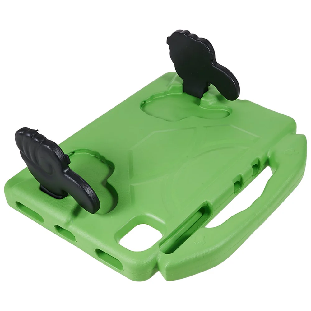 For Samsung Galaxy Tab S7 / S8 / S9 / S10 FE / S9 FE Tablet Case Handle Grip Thumb Kickstand EVA Tablet Cover - Green - Image 4