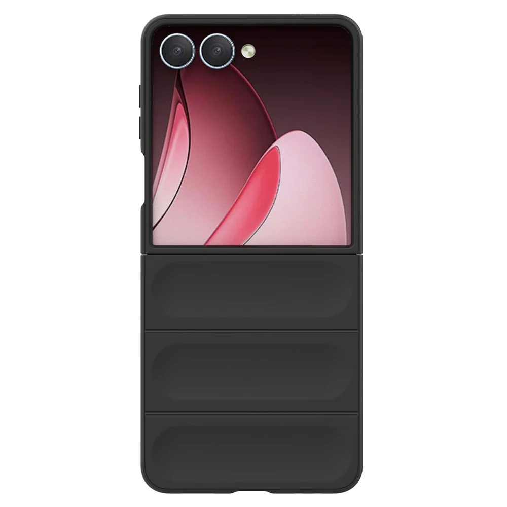 For Samsung Galaxy Z Flip7 5G Case Anti-Drop Soft TPU Rugged Phone Back Cover - Black - Image 3