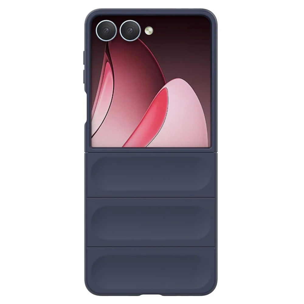 For Samsung Galaxy Z Flip7 5G Case Anti-Drop Soft TPU Rugged Phone Back Cover - Dark Blue - Image 3