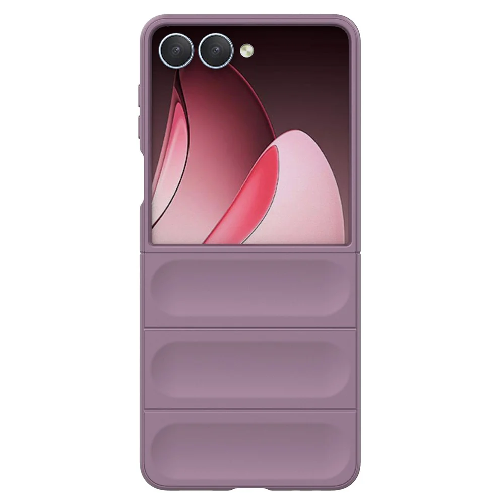 For Samsung Galaxy Z Flip7 5G Case Anti-Drop Soft TPU Rugged Phone Back Cover - Light Purple - Image 3