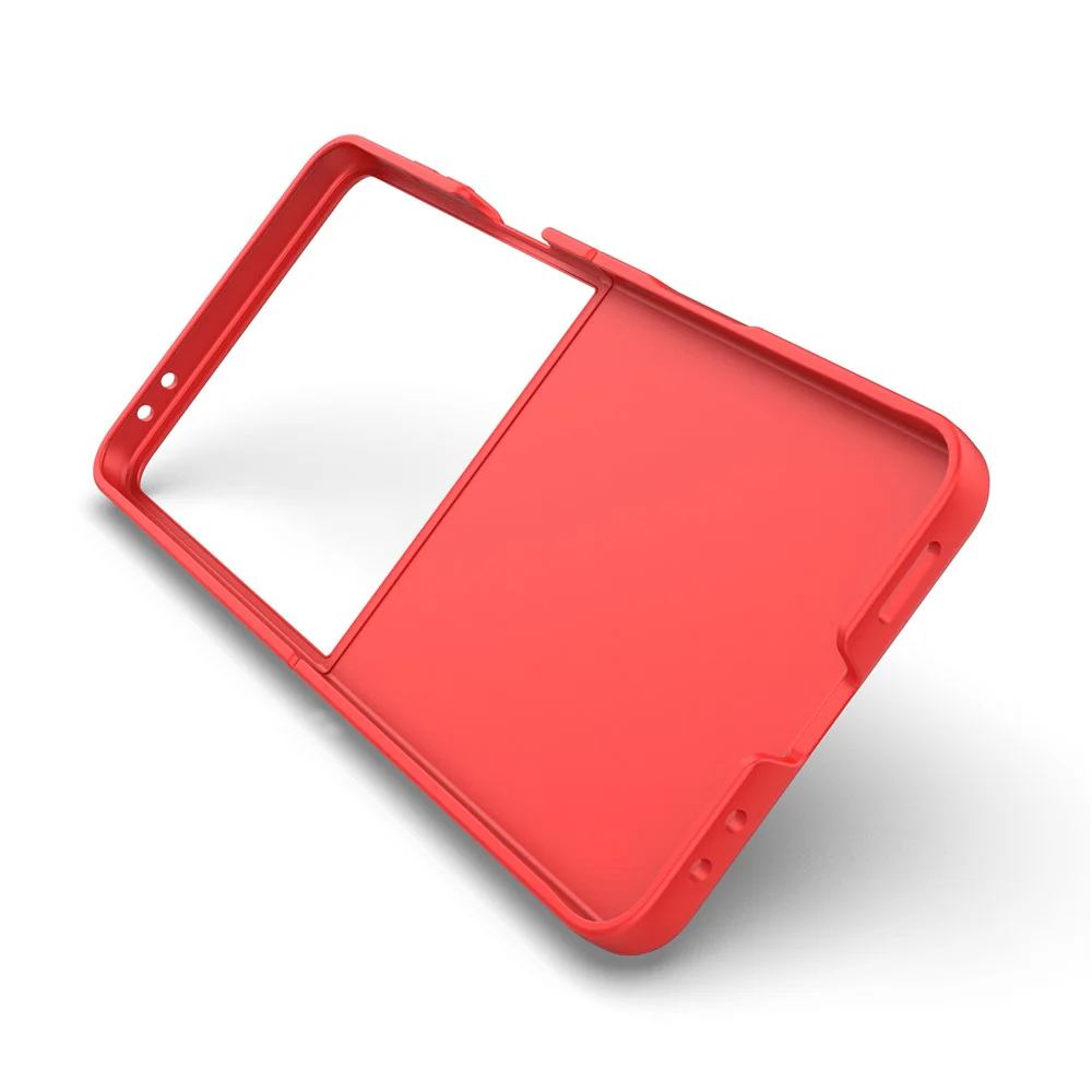 For Samsung Galaxy Z Flip7 5G Case Anti-Drop Soft TPU Rugged Phone Back Cover - Red - Image 5
