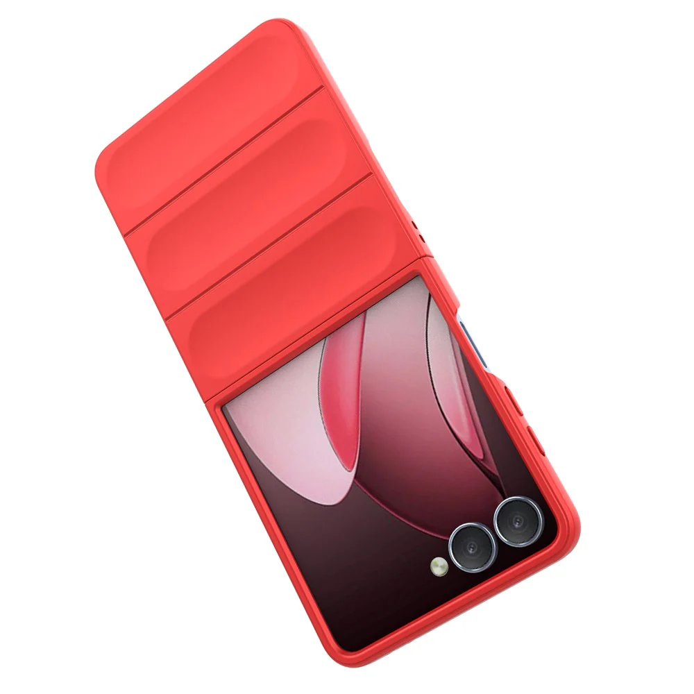 For Samsung Galaxy Z Flip7 5G Case Anti-Drop Soft TPU Rugged Phone Back Cover - Red - Image 6