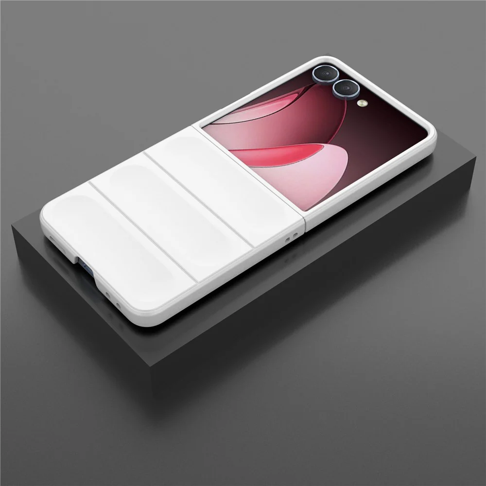 For Samsung Galaxy Z Flip7 5G Case Anti-Drop Soft TPU Rugged Phone Back Cover - White - Image 6