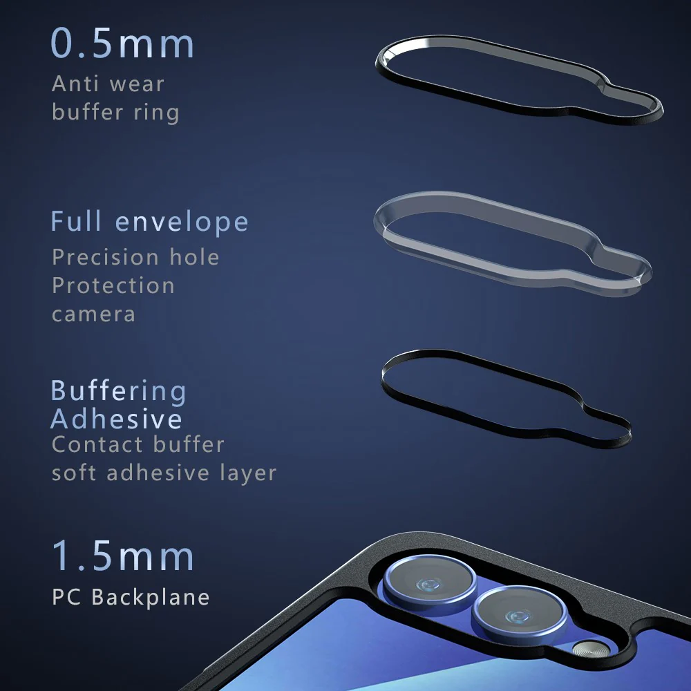 For Samsung Galaxy Z Flip7 5G Case Compatible with MagSafe Clear TPU + PC Shockproof Phone Cover - Image 5