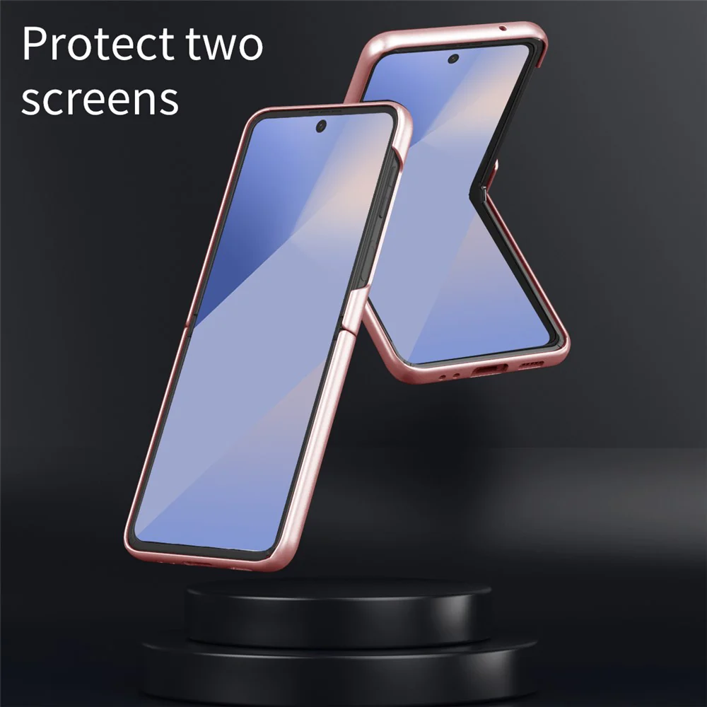 For Samsung Galaxy Z Flip7 5G Case Compatible with MagSafe Skin-Touch Matte Hard PC Phone Cover - Black - Image 5