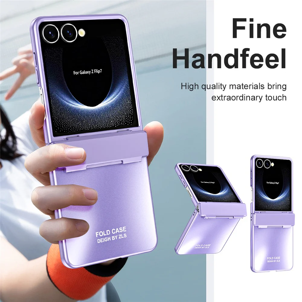 For Samsung Galaxy Z Flip7 5G Case Electroplating Hard PC Protective Phone Cover - Purple - Image 7