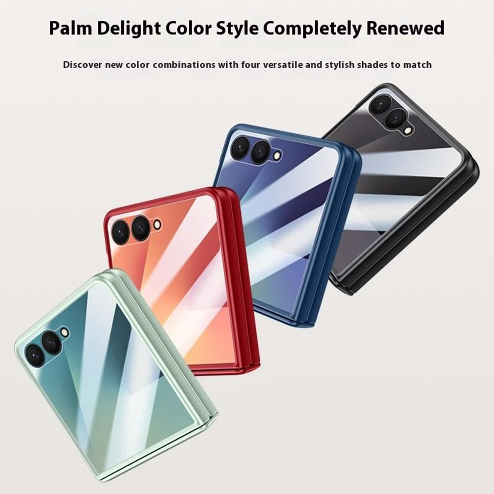 For Samsung Galaxy Z Flip7 5G Case Hard PC Hinge Protection Phone Cover with Rear Small Screen Protector - Black - Image 6