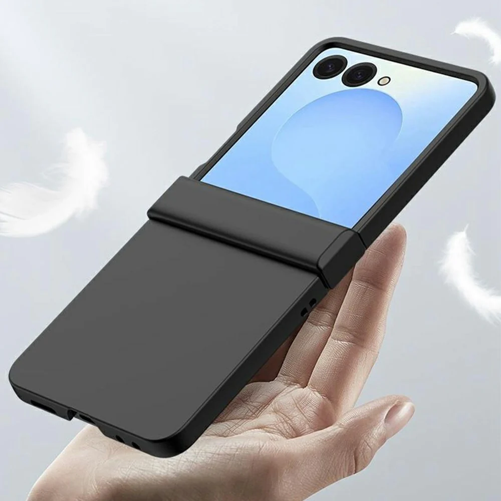 For Samsung Galaxy Z Flip7 5G Case Hinge Protection Skin-Touch PC Phone Cover - Blue - Image 6