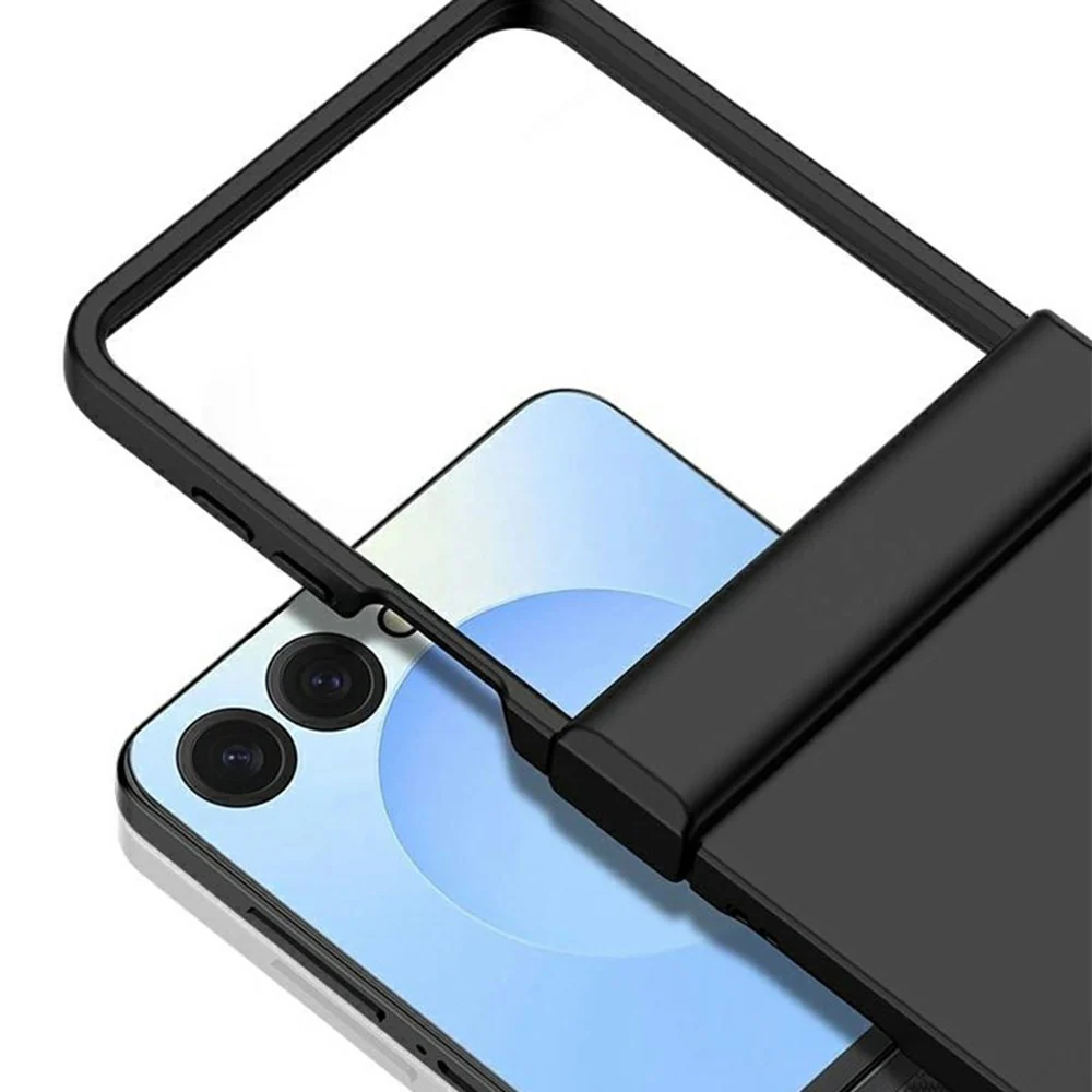 For Samsung Galaxy Z Flip7 5G Case Hinge Protection Skin-Touch PC Phone Cover - Sky Blue - Image 2